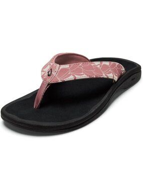 〽️Women Coral Pink Sandals Water Resistant Flip Flops Arch Support Comfort